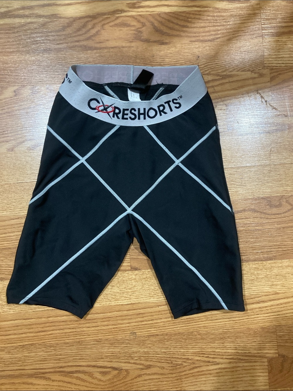 CoreShorts Men's Black Athletic Compression Shorts